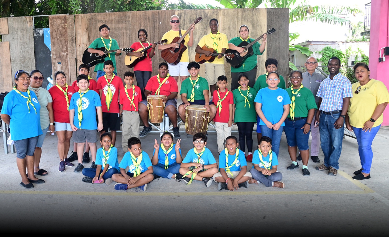 6th Corozal Methodist Scouts Receives a Donation of Garifuna Drums ...